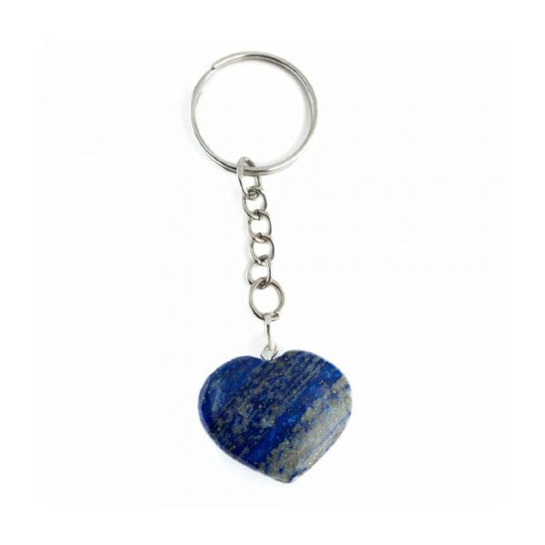 køb Lapis lazuli hjerte nøglering