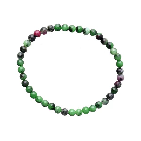 flot og enkel armbånd med zoisit krystaller