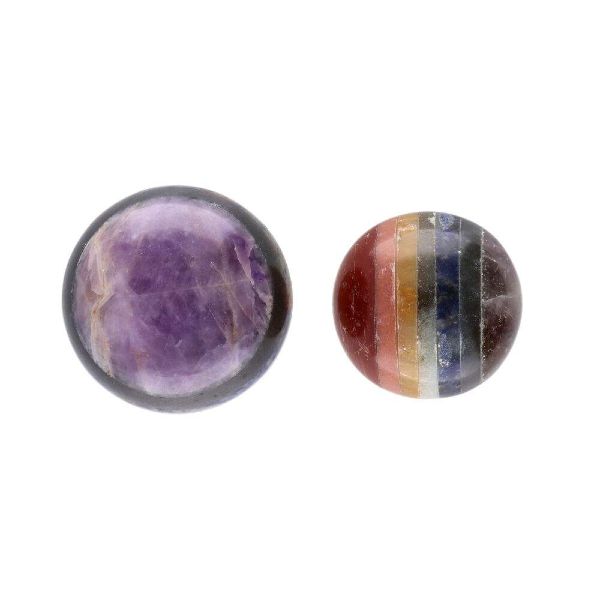 billig chakra krystal kugle på 5 cm