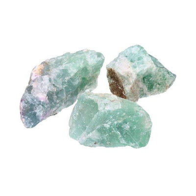 Rå Regnbue Fluorit Sten - 8 cm