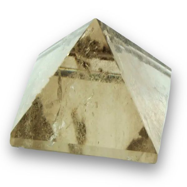 køb stor Røgkvarts Pyramide - 7 cm