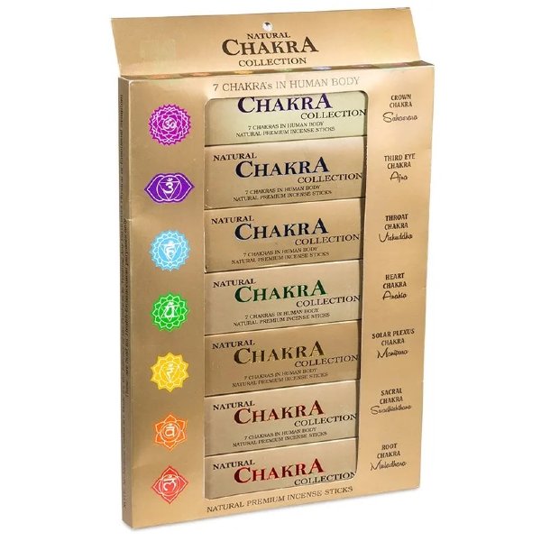 køb røgelse gaveæske med 7 chakra