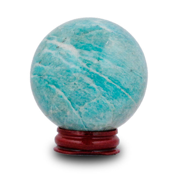 køb en krystalkugle med amazonit sten