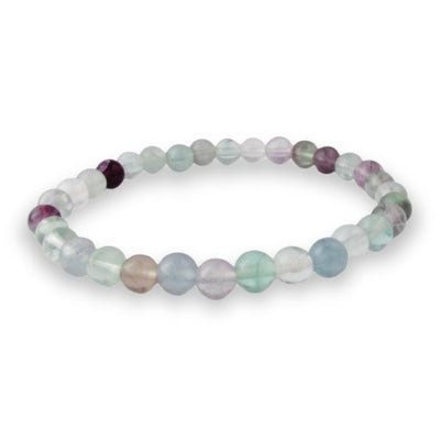 Fluorit Armbånd - 6 mm