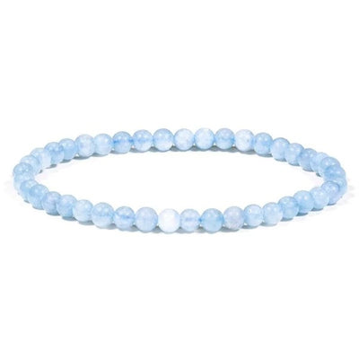 Akvamarin armbånd - 4 mm