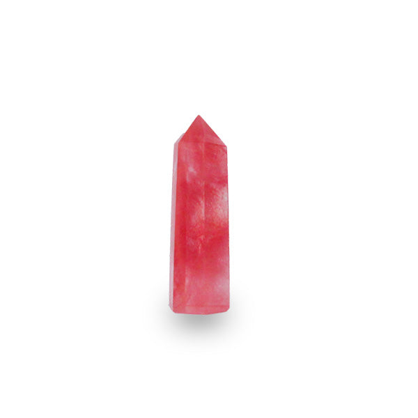 køb lille rød smeltet glas krystal tårn