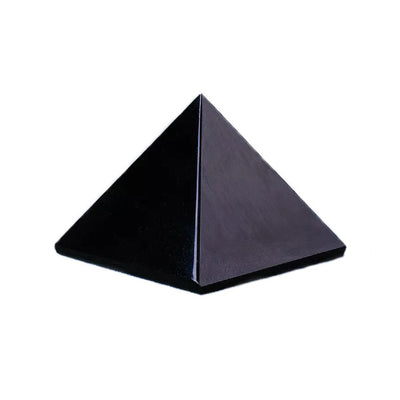 Sort Obsidian Pyramide - 4 cm