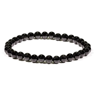 Sort Turmalin Armbånd - 6 mm